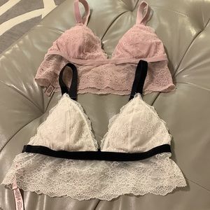 Victoria's Secret  lace bralettes